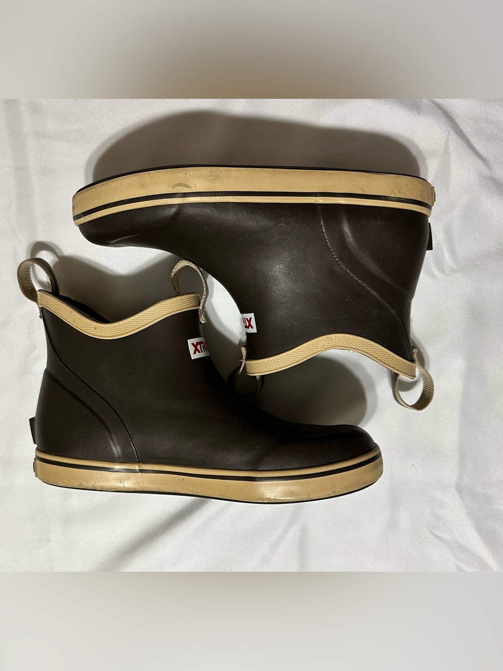 Xtratuf Brown Ankle Rain Boots Youth Size 3